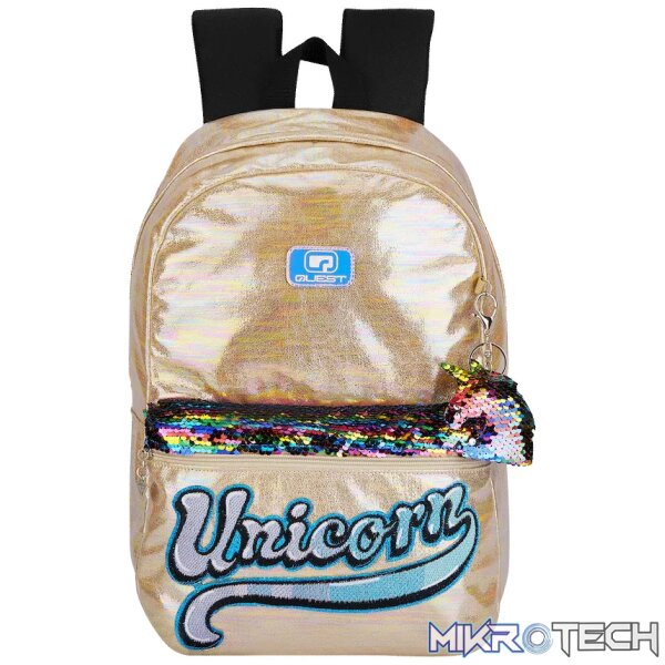 Quest Unicorn Glamour Backpack Gold Quest Unicorn Glamour Backpack Gold