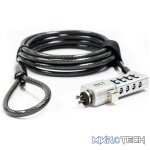 RCT 4 digit 3 in 1 notebook security lock; T-Bar; T-Bar Nano and Wedge Lock Slot Compatible;1.8m - Image 3