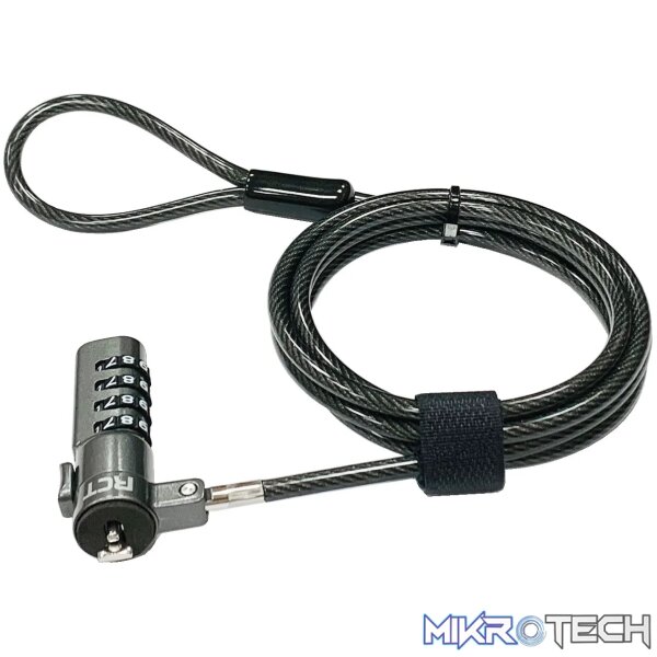 RCT 4 digit notebook security lock; T-Bar compatible with adaptor kit - Image 2