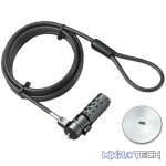 RCT 4 digit notebook security lock; T-Bar compatible with adaptor kit