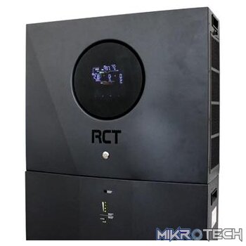 RCT AXPERT ESS 8KVA/KW ENERGY STORAGE SYSTEM with 4.8KWH intergrated LiFEPO Battery 48V 2X4000W MPPT BMS WIFI