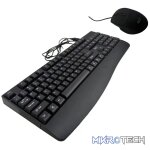 RCT K11 Wired Keyboard and RCT GM-193U wired optical mouse; spill-resistant; adjustable legs; Copilot AI Tool key - Image 3