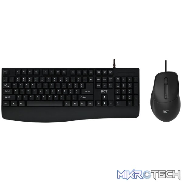 RCT K11 Wired Keyboard and RCT GM-193U wired optical mouse; spill-resistant; adjustable legs; Copilot AI Tool key RCT K11 Wired Keyboard and RCT GM-193U wired optical mouse; spill-resistant; adjustable legs; Copilot AI Tool key