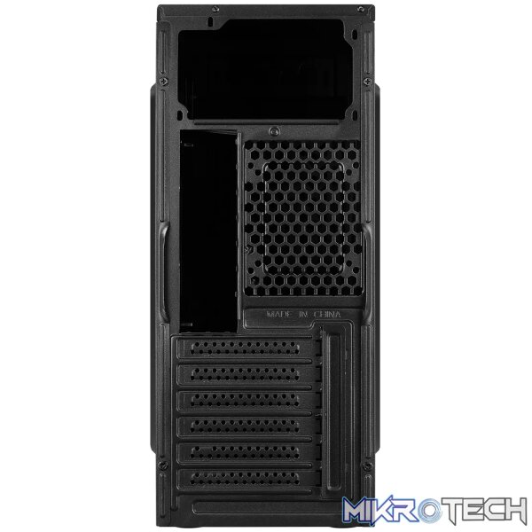 RCT Mid ATX Case with DVD drive slot - Black + 550W; 1x Fan. Up to 1 x 5.25” ODD; 3 x 3.5” HDDs (2 x 3.5”/2.5") or 4 x 2.5” SSD - Image 6