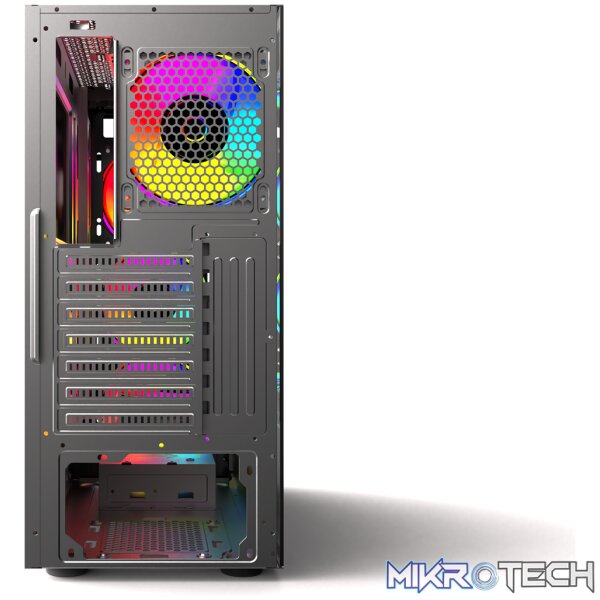 ROGUEWARE GT1 BLACK MID-TOWER TEMPERED GLASS GAMING CHASSIS - Image 3