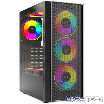 ROGUEWARE GT1 BLACK MID-TOWER TEMPERED GLASS GAMING CHASSIS