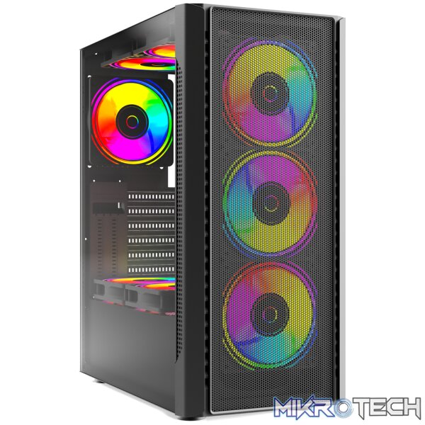 ROGUEWARE GT1 BLACK MID-TOWER TEMPERED GLASS GAMING CHASSIS ROGUEWARE GT1 BLACK MID-TOWER TEMPERED GLASS GAMING CHASSIS