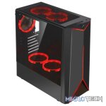 ROGUEWARE GT2 BLACK MAINSTREAM MID-TOWER TEMPERED GLASS GAMING CHASSIS