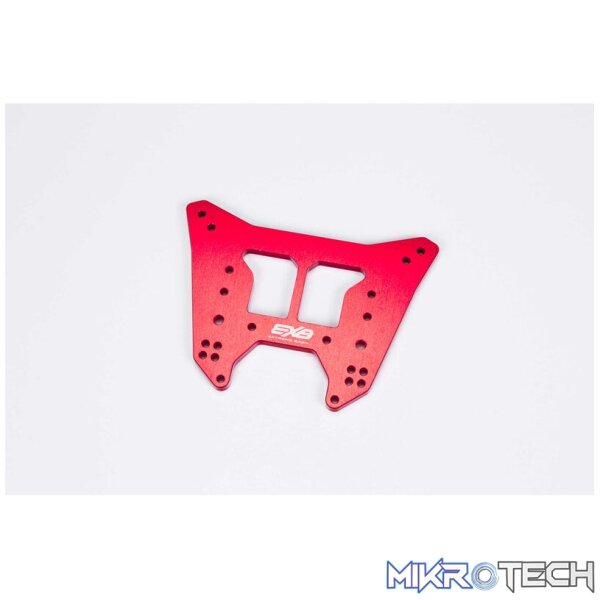 Rear Aluminum Shock Tower CNC 7075 T6 ML Red: EXB Rear Aluminum Shock Tower CNC 7075 T6 ML Red: EXB