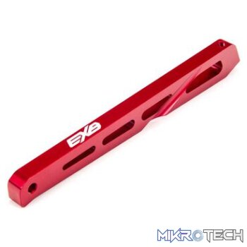Rear Center Aluminum Chassis Brace 120mm Red: EXB