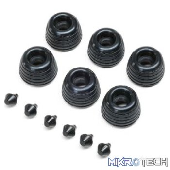 Rubber Lean Bar Wheels & Stops (6) PM-SM/MX