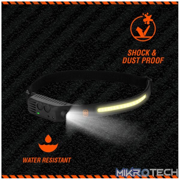 Rugged by Volkano 500lm COB Headlamp with Wave Sensor - Image 3