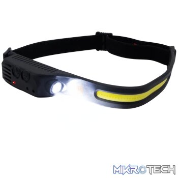 Rugged by Volkano 500lm COB Headlamp with Wave Sensor