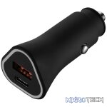 Rugged by Volkano Dual USB Car Charger with QC3.0 and PD