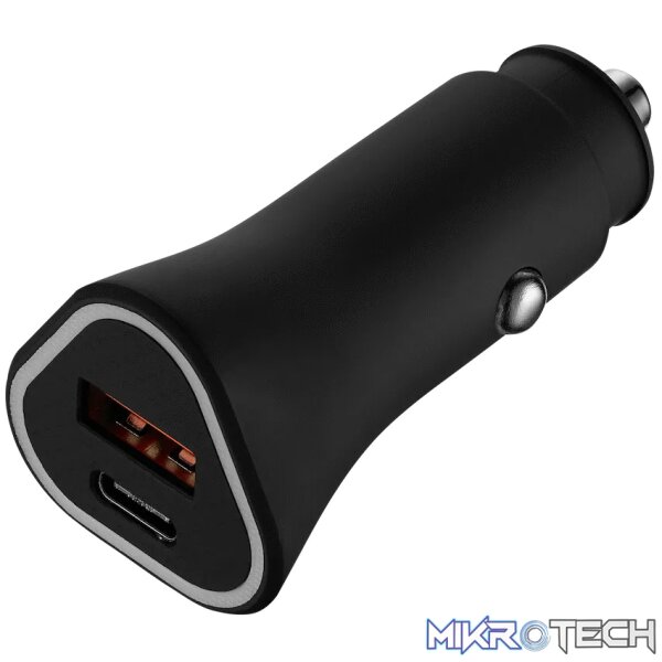 Rugged by Volkano Dual USB Car Charger with QC3.0 and PD Rugged by Volkano Dual USB Car Charger with QC3.0 and PD