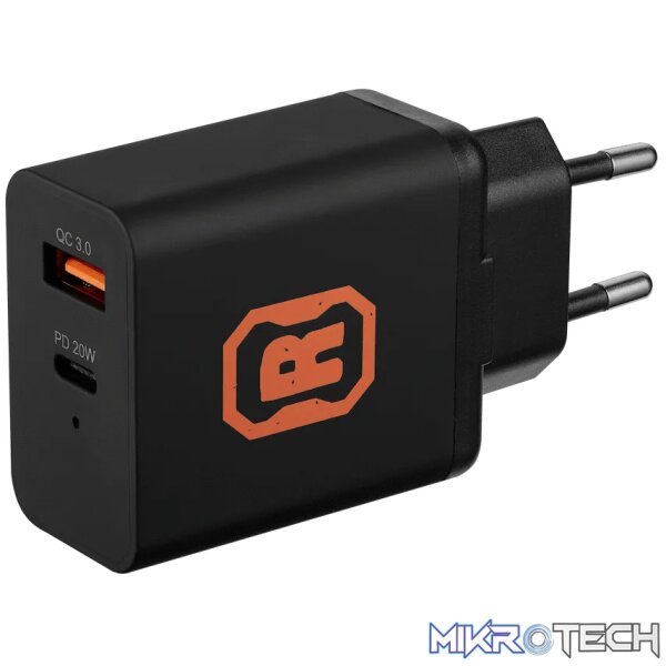 Rugged by Volkano Dual USB Wall Charger with QC3.0 and PD Rugged by Volkano Dual USB Wall Charger with QC3.0 and PD