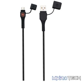 Rugged by Volkano Waterproof and Dustproof USB to Micro-USB Cable - 1.2m