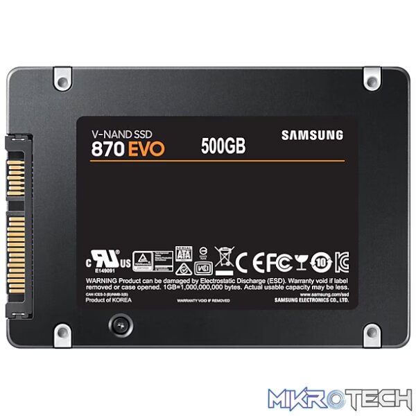 SAMSUNG 870 EVO-SERIES 2.5"  500GB - Image 4