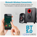 SM040 2.1CH 20W Multimedia Speaker, Bluetooth SD Card USB FM Remote - Image 3