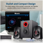 SM040 2.1CH 20W Multimedia Speaker, Bluetooth SD Card USB FM Remote - Image 5