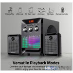 SM330 35W 2.1CH LED Multimedia Speaker Bluetooth SD Card USB FM - Image 4