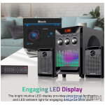 SM330 35W 2.1CH LED Multimedia Speaker Bluetooth SD Card USB FM - Image 5