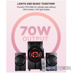 SM410 70W 2.1CH LED Light Multimedia Wireless Speaker - Image 3