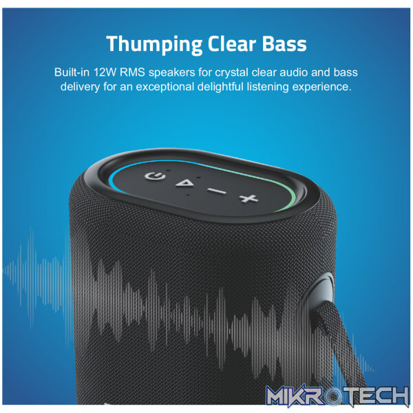 SP150 Bluetooth Waterproof IP6 Speaker 12W  LED TWS TF USB AUX MIC - Image 2
