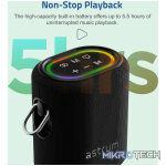 SP210 Bluetooth Waterproof  IP6 Speaker, 25W DSP TF LED TWS AUX MIC - Image 4