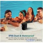 SP210 Bluetooth Waterproof  IP6 Speaker, 25W DSP TF LED TWS AUX MIC - Image 5