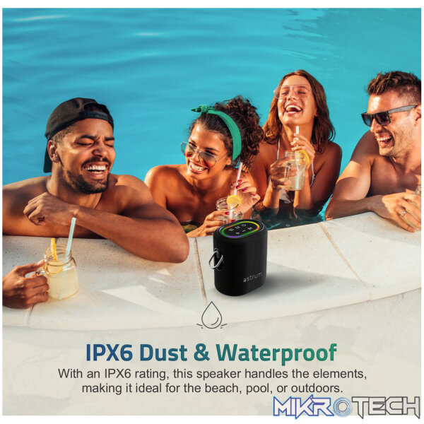 SP210 Bluetooth Waterproof  IP6 Speaker, 25W DSP TF LED TWS AUX MIC - Image 5