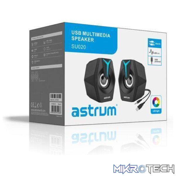 SU020 2.0CH LED USB Multimedia Speakers - Image 4