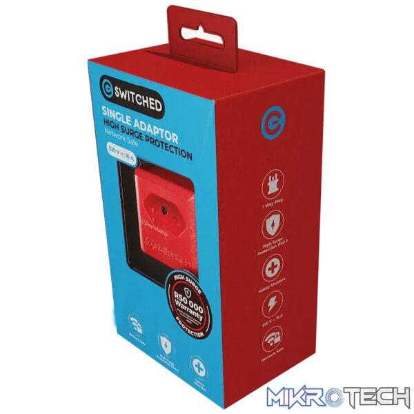 SWITCHED 1 Way High Surge Network Safe Adaptor - Image 6