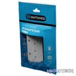 SWITCHED  2 Way Adaptor - White - Image 2