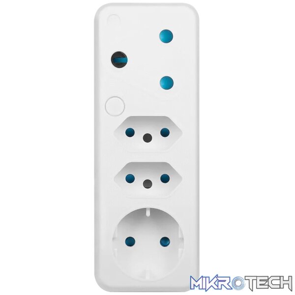 SWITCHED  4 Way Schuko Adaptor - Image 3