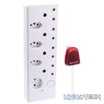 SWITCHED 8-way High Surge Multiplug 0.5m