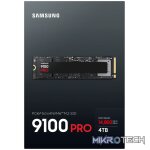 Samsung 9100 PRO PCIe® 5.0 NVMe™ M.2 SSD - 4 TB. SSD capacity: 4 TB, SSD form factor: M.2, Read speed: 14800 MB/s, Write speed: 13400 MB/s, Component for: PC/Laptop - Image 6