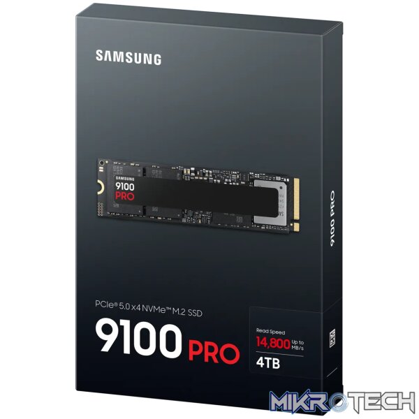 Samsung 9100 PRO PCIe® 5.0 NVMe™ M.2 SSD - 4 TB. SSD capacity: 4 TB, SSD form factor: M.2, Read speed: 14800 MB/s, Write speed: 13400 MB/s, Component for: PC/Laptop - Image 8