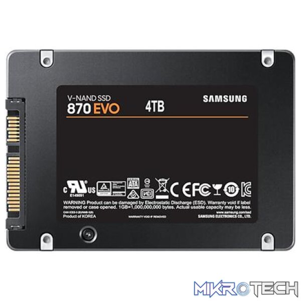 Samsung MZ-77E4T0BW 870 EVO 4TB 2.5" SATA 3.0 6 Gb/s SSD - Image 3