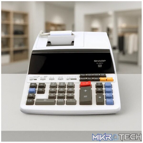 Sharp EL-2607V Premium Fast Printer Calculator AC Powered - Image 5