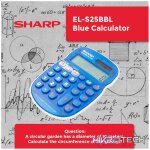 Sharp EL-S25 Calculator - Blue - Blister - Image 5