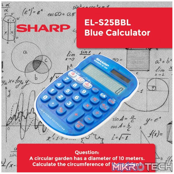 Sharp EL-S25 Calculator - Blue - Blister - Image 5