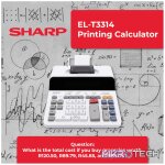 Sharp EL-T3314 Printing Calculator - Image 13