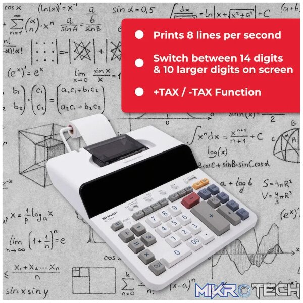 Sharp EL-T3314 Printing Calculator - Image 10