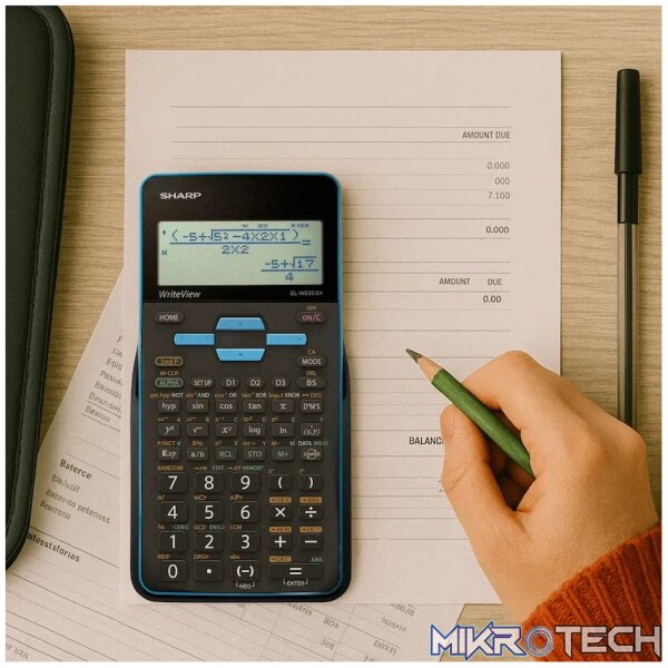 Sharp EL535 Scientific Calculator - 422 Functions- Blue - Image 11