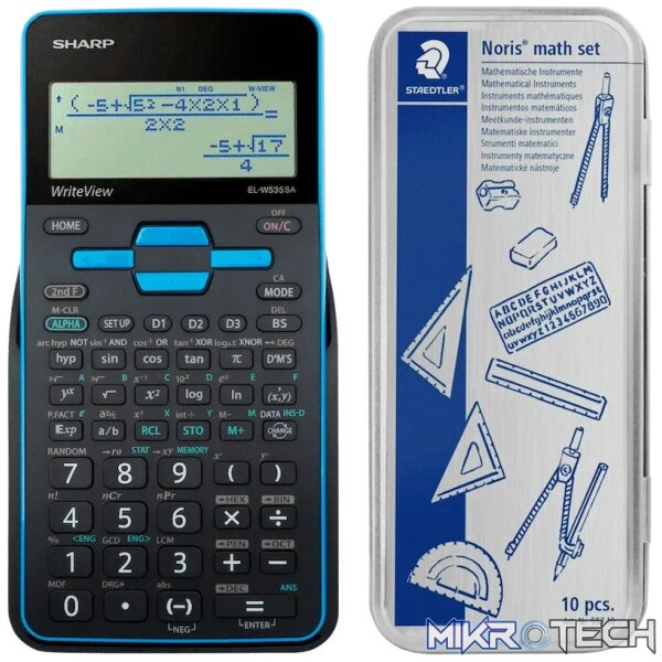 Sharp EL535 Scientific Calculator - 422 Functions- Blue - Image 4