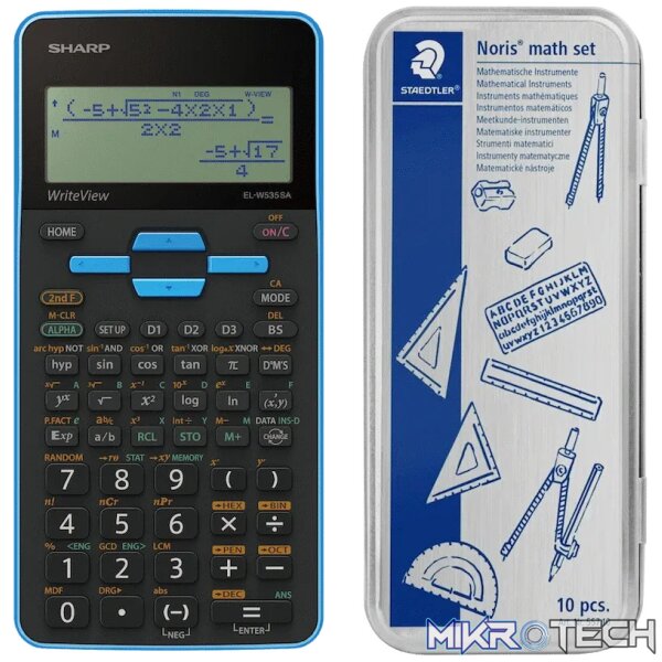 Sharp EL535 Scientific Calculator - 422 Functions- Blue - Image 6