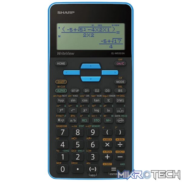 Sharp EL535 Scientific Calculator - 422 Functions- Blue Sharp EL535 Scientific Calculator - 422 Functions- Blue