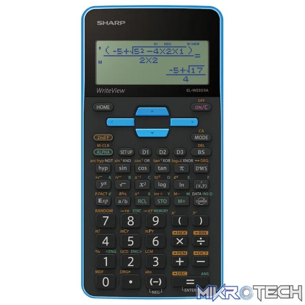 Sharp EL535 Scientific Calculator - 422 Functions- Blue - Image 8