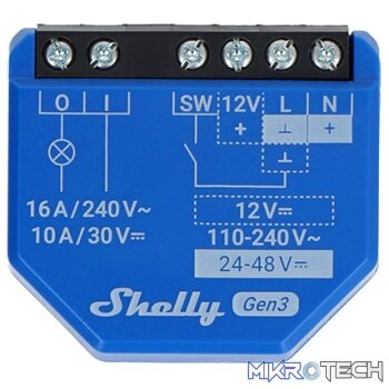 Shelly 1 Gen3 Wi-Fi-Operated Smart Switch